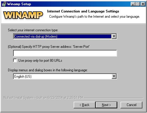 Tipo de conexão de internet